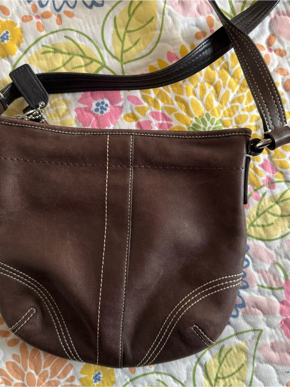 Coach brown leather crossbody vintage - Picture 4 of 7